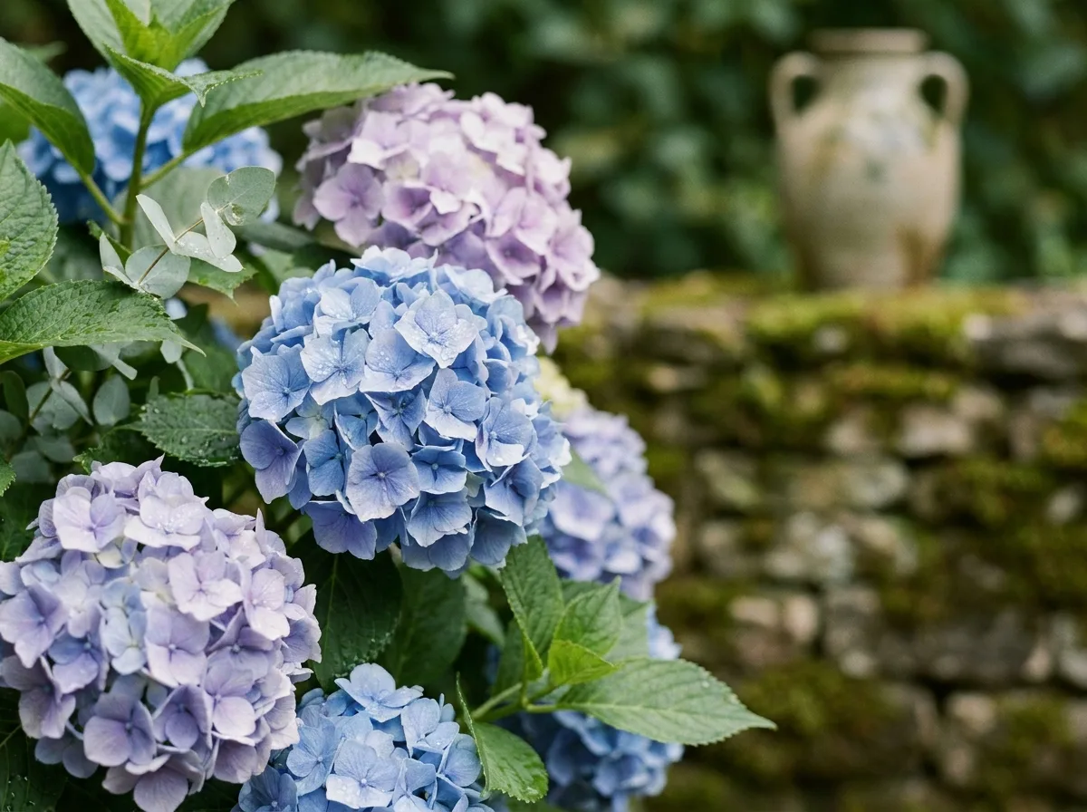 Hydrangea flower in bloom