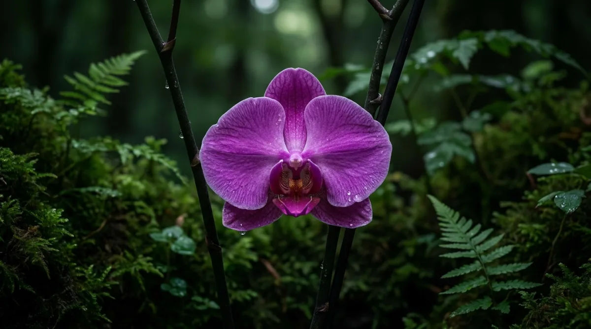 Elegant orchid flower