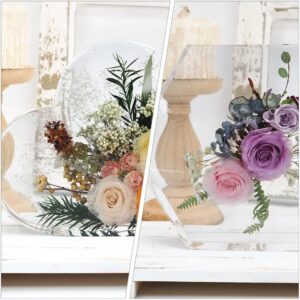Home 3 piece silicone resin mold set – reusable diy epoxy casting molds for home décor & tabletop ornaments